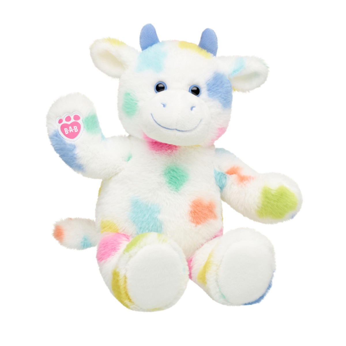 Peluche Vaca Blanca Manchas Pastel Build-A-Bear Categoría: Peluche Tipo producto: Stuffed Animals